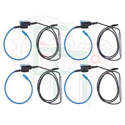 S 2096 --- 4 шт. A 1502, 1-фазних гнучких струмових кліщів 3000/300/30 А / 1 В